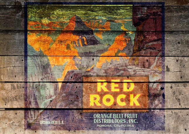 Roter Felsen Antike Kiste A4