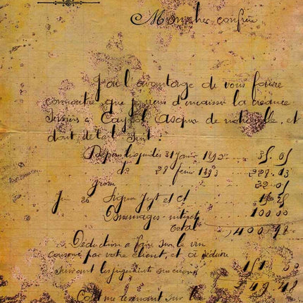 Antiker Französischer Brief A4