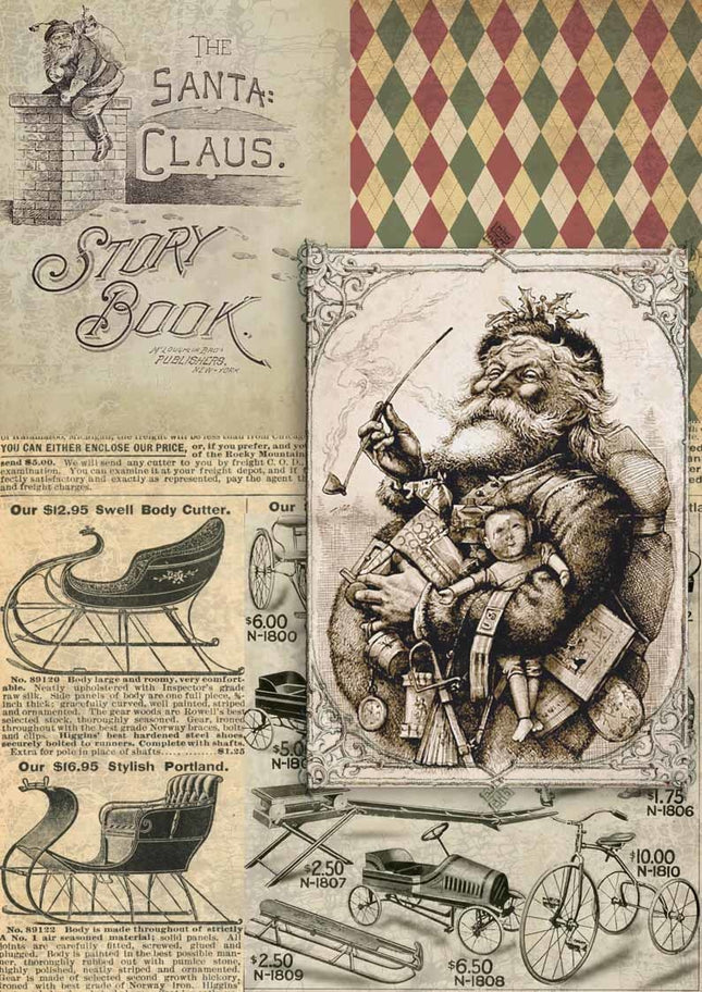 Weihnachts-Santa-Geschichtenbuch A4
