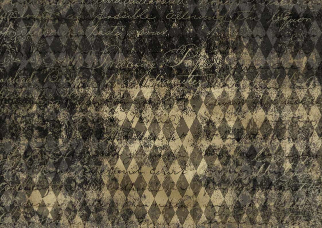 Schwarz-Goldener Harlekin A4