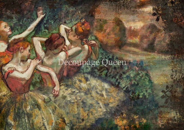 Degas Vier Tänzerinnen A4