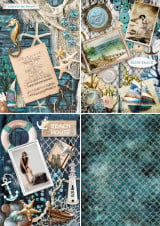 Decoupage Queen Coastal 4er Pack A4