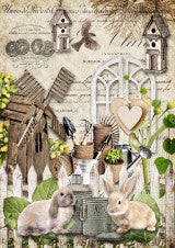 Decoupage Queen Garden Friends A3