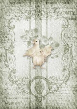 Decoupage Queen Grain Sack Küken A4