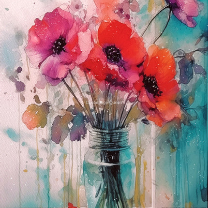 Decoupage Queen Andy Skinner Mamas Mohnblumen A4