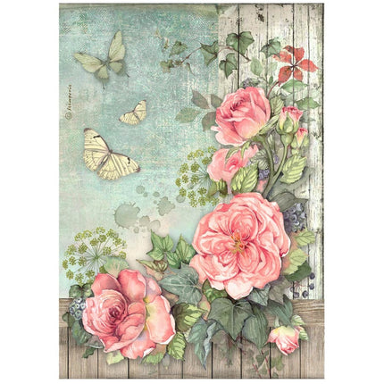 Auswahl 6 Reispapier A4 - House of Roses