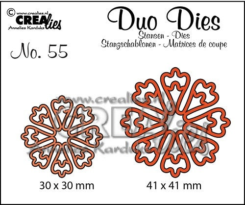 Crealies • Duo Dies Stanzformen Nr.55 Blumen