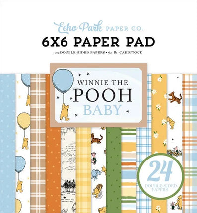 Winnie The Pooh Baby 6x6 Zoll Papierblock
