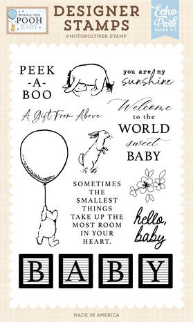 Winnie The Pooh Baby Designer Stempel Peek A Boo
