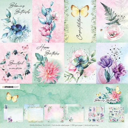 Studio Light • Blooming Butterfly Scrap-Papier-Set