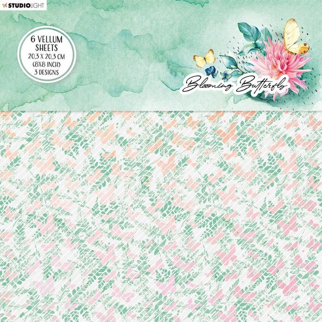 Studio Light • Blooming Butterfly Transparentpapier-Set Hintergrundmuster