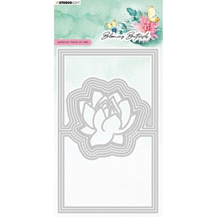 Studio Light • Blooming Butterfly Stanzschablonen Seerosenkarte
