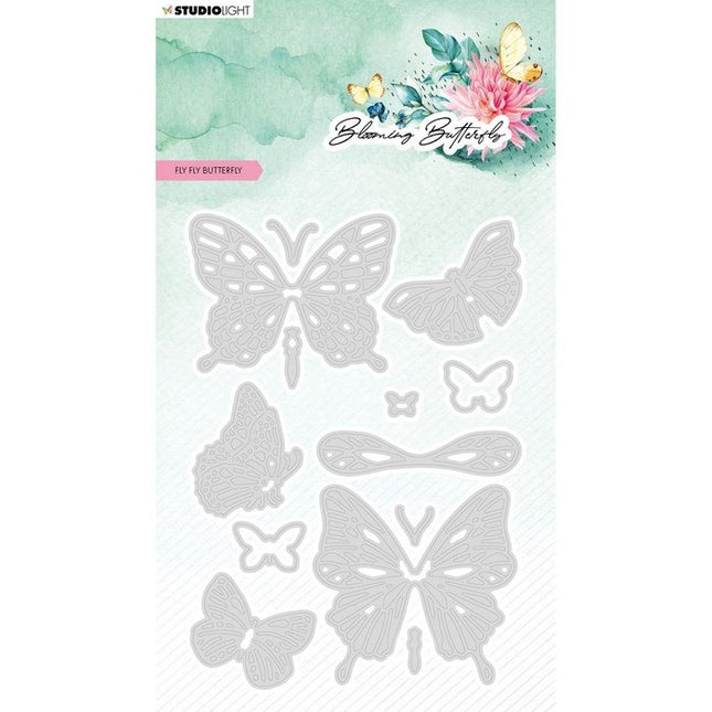 Studio Light • Blooming Butterfly Stanzschablonen Flieg, flieg Schmetterling