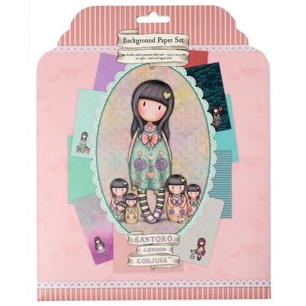 Gorjuss Papier Set 5x2 beidseitige Designs