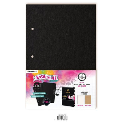 Studio Light • Essentials Nachfüllung für Das perfekte Größen-Journal Schwarz
