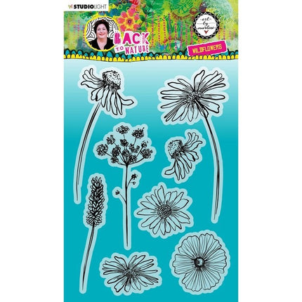 Studio Light • Back to Nature Clear Stempel Wildblumen