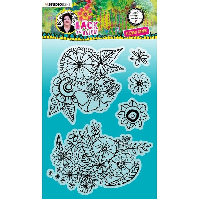 Studio Light • Back to Nature Clear Stempel Blumenstapel