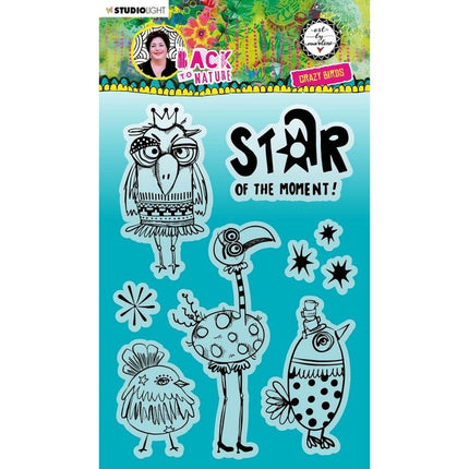 Studio Light • Back to Nature Clear Stempel Verrückte Vögel