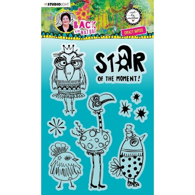 Studio Light • Back to Nature Clear Stempel Verrückte Vögel