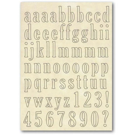 Holzrahmen A5 Größe - Kleinbuchstaben Alphabet