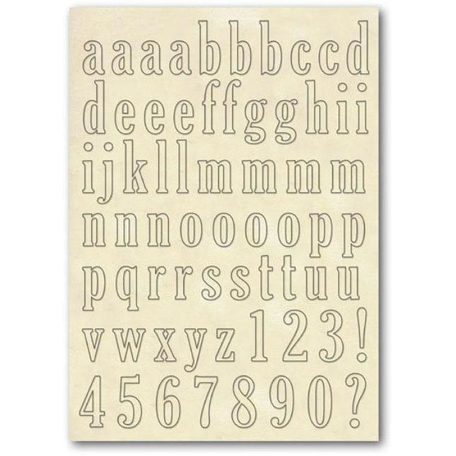 Holzrahmen A5 Größe - Kleinbuchstaben Alphabet