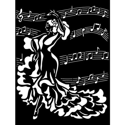 Dicke Schablone cm 20X25 - Desire Tänzerin
