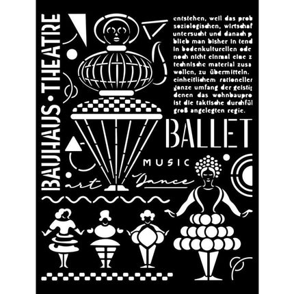 Dicke Schablone cm 20X25 - Bauhaus Theater