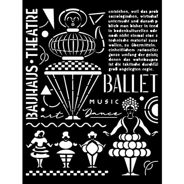 Dicke Schablone cm 20X25 - Bauhaus Theater