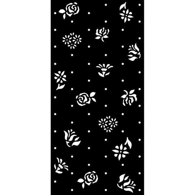 Dicke Schablone cm 12X25 - Garden of Promises Rosenknospen