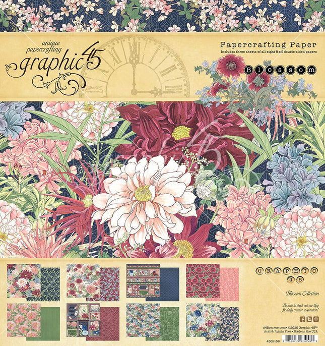 Blossom 8x8 Zoll Papierblock