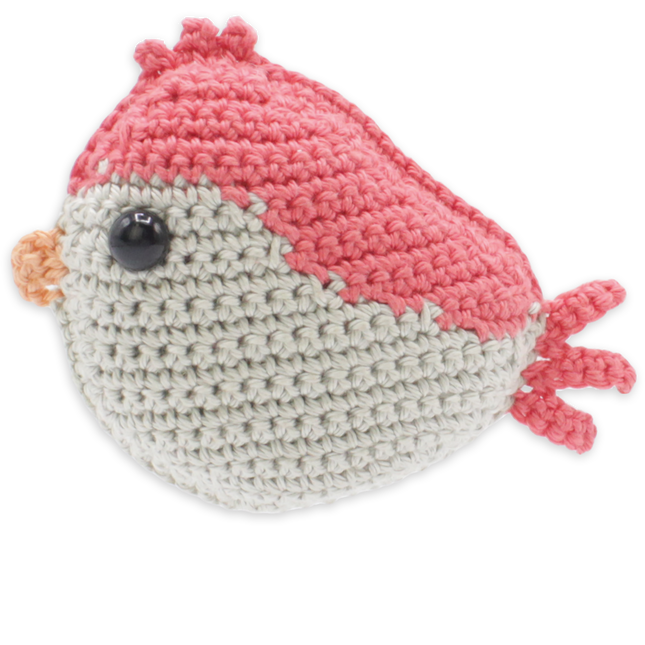 Häkelset Vögelchen Rot - Amigurumi DIY Kit