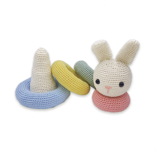 Häkelset Stapelkaninchen - Amigurumi DIY Kit