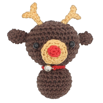 Häkelset Mini Rentier Anhänger - Amigurumi DIY Kit