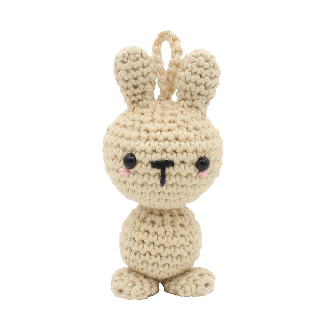 Häkelset Anhänger Mini Häschen - Amigurumi DIY Kit