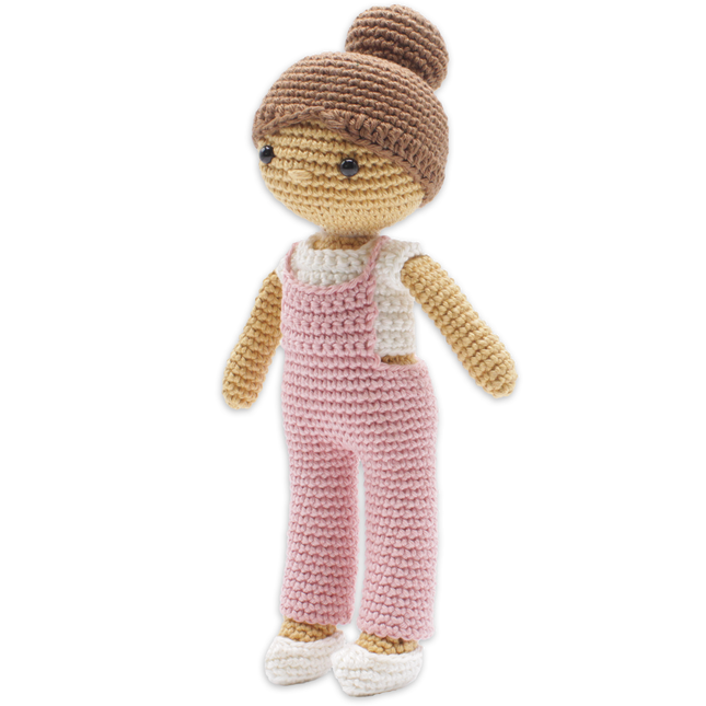Häkelset Mädchen Rose - Amigurumi DIY Kit