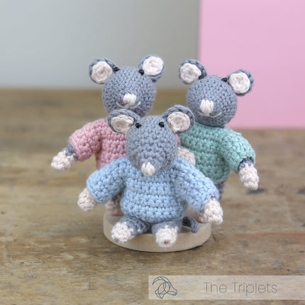 Häkelset Die Drillinge - Amigurumi DIY Kit