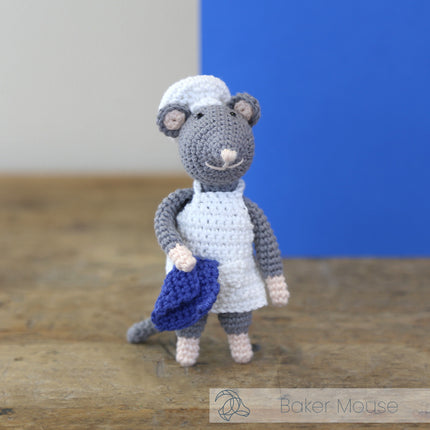 Häkelset Bäcker Maus - Amigurumi DIY Kit