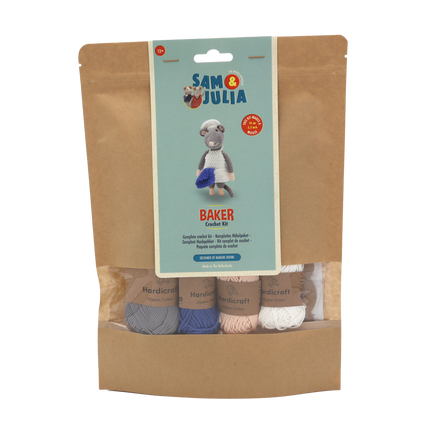 Häkelset Bäcker Maus - Amigurumi DIY Kit
