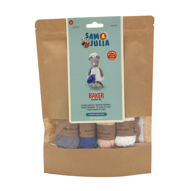 Häkelset Bäcker Maus - Amigurumi DIY Kit