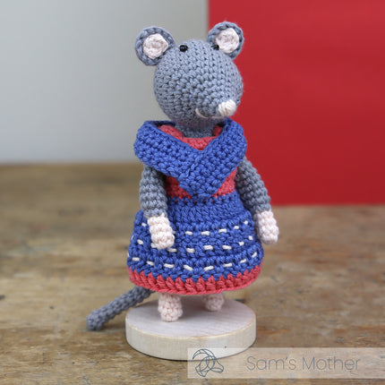Häkelset Mutter Maus - Amigurumi DIY Kit