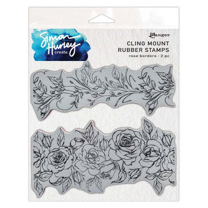 Ranger • Simon Hurley Create. Cling Mount Gummistempel Rosenränder