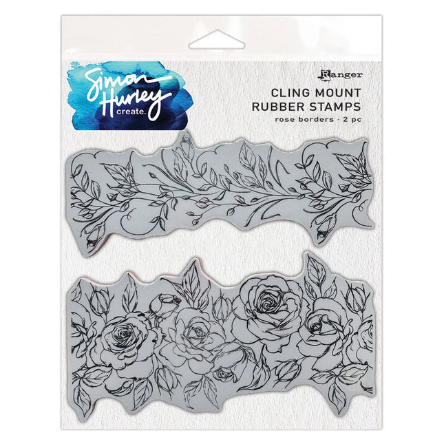 Ranger • Simon Hurley Create. Cling Mount Gummistempel Rosenränder