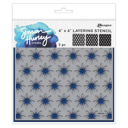 Ranger • Simon Hurley Create Schablonen-Set Layering In Bloom 3 Stück