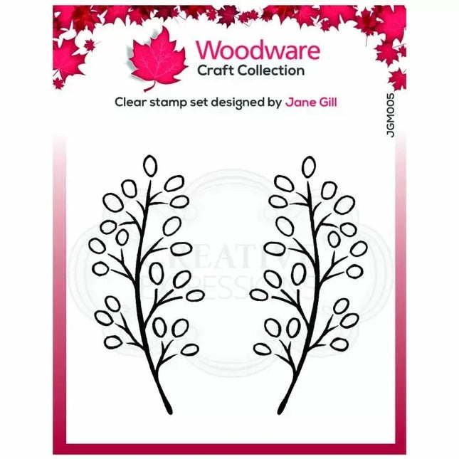 Woodware • Clear Stempel Einzelmotiv Carla Blatt
