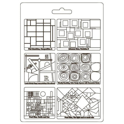 Weiche Form A4 - Bauhaus Quadrate