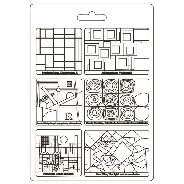 Weiche Form A4 - Bauhaus Quadrate