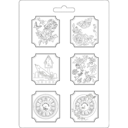 Weiche Form A4 - Plaketten Haus der Rosen