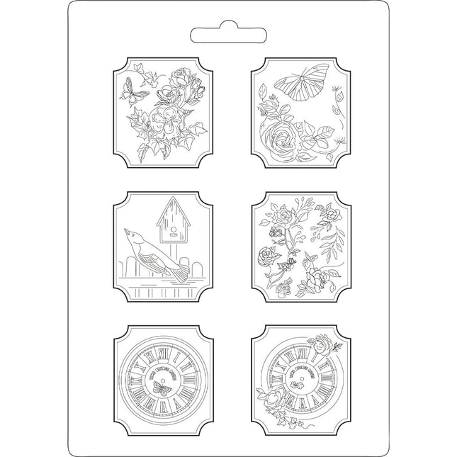 Weiche Form A4 - Plaketten Haus der Rosen