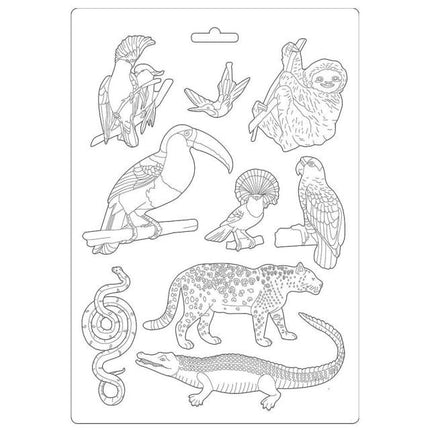 Weiche Form A4 - Amazonia Tiere