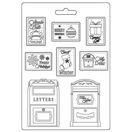 Weiche Form A5 - Buchstaben und Briefmarken